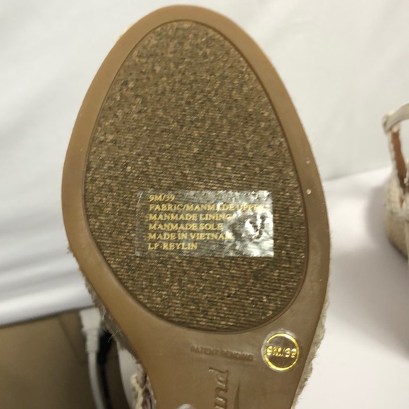 🌟Lucky Brand Wedge Espadrille Crochet Sandals - Picture 5 of 6